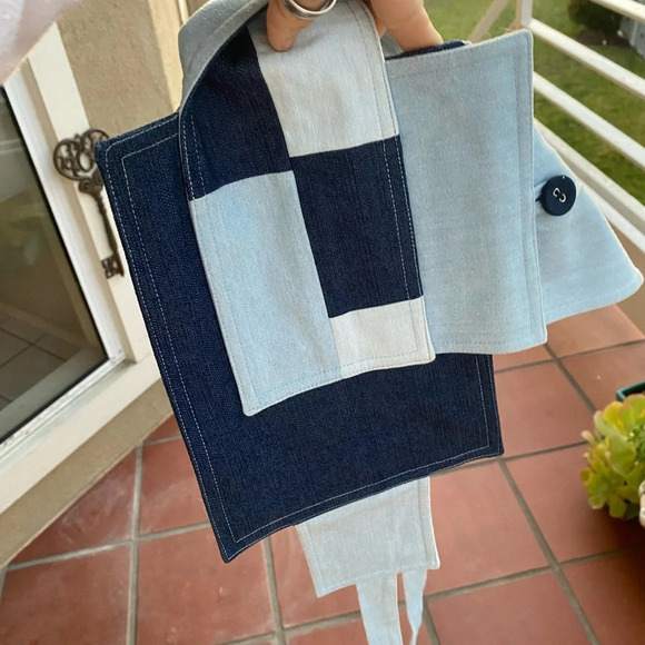 Indonesian Designer unisex funky utility style wrap  denim belt Jakarta fashion - Picture 7 of 16